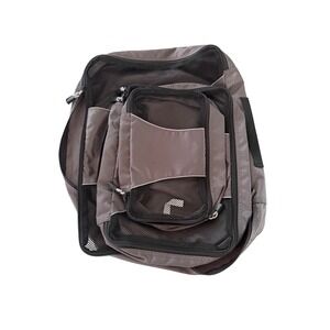 eBags Packing Cubes 3pc Set Gray Travel Luggage Organizers Mesh Top YKK Zippers